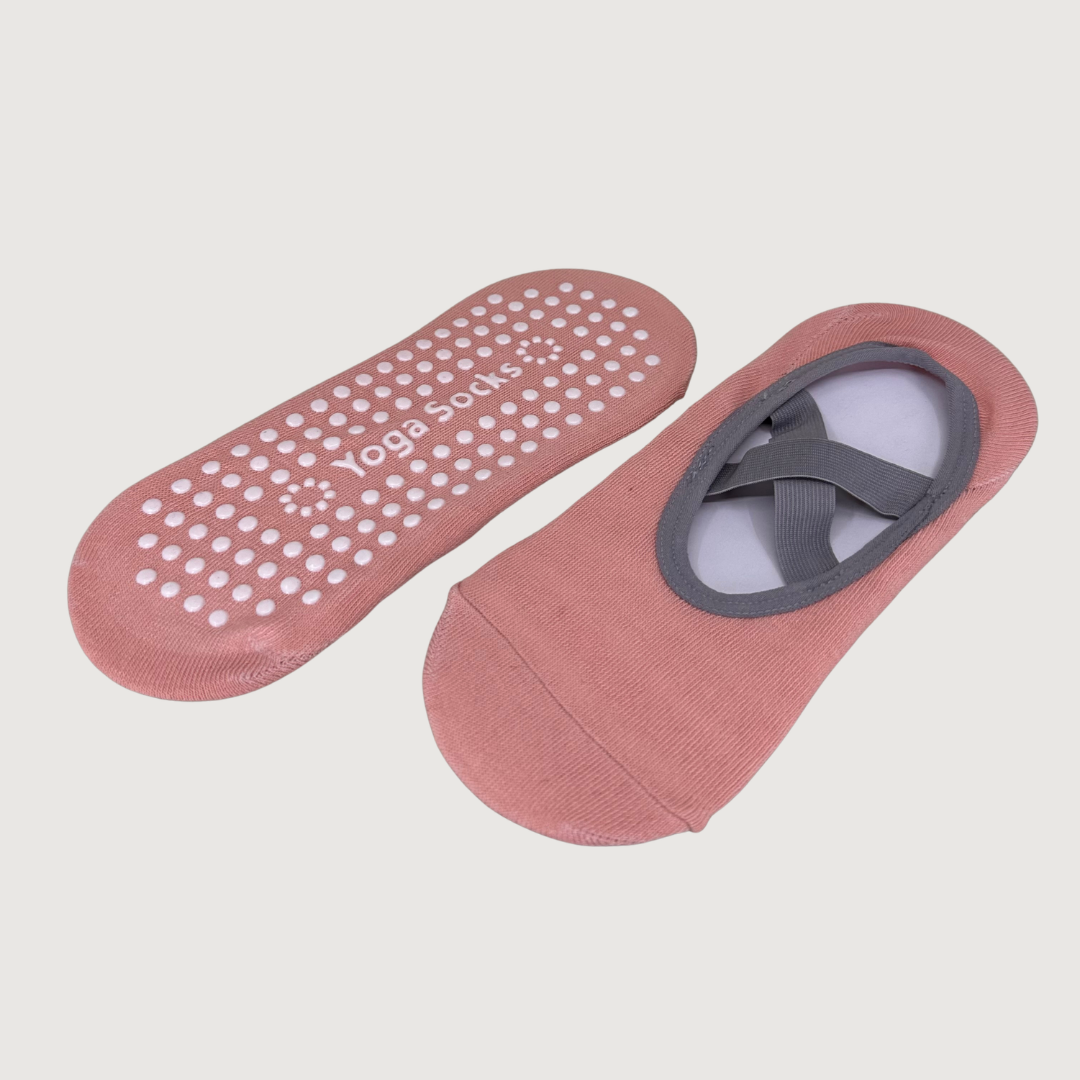 Pilates strømper - Blush