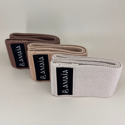 Elastikker 3 stk. - Beige
